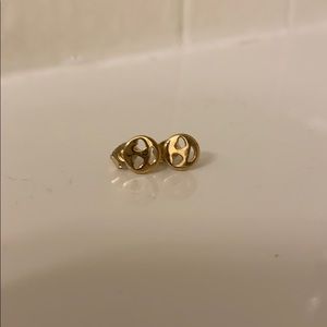 Heart eye emoji earrings